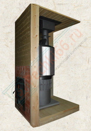 Чугунная печь для бани Карелия-5 с закрытой каменкой (Карелия)