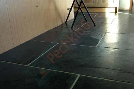 Плитка сланец Black Brushed Brazil 600 x 300 x 10 мм (1,08 м2 / 6 шт)