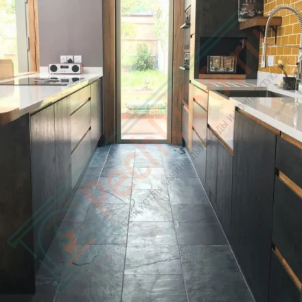 Плитка сланец Black Brushed Brazil 600 x 300 x 10 мм (1,08 м2 / 6 шт)