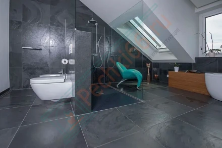 Плитка сланец Black Brushed Brazil 600 x 300 x 10 мм (1,08 м2 / 6 шт)