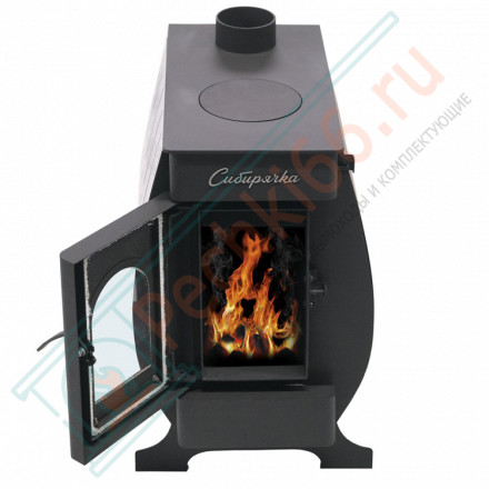 Отопительная печь Сибирячка 6 с кожухом из нержавеющей стали (НМК)