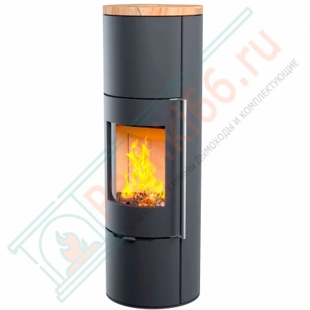 Печь камин R1 высотой 1500 мм на дровнике (Астов)