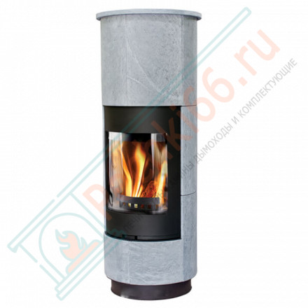 Печь-камин Delia, черный/serpentino (Thorma) до 124 м3