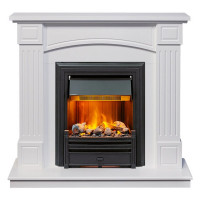 Каминокомплект Boston - Белый (Высота 925см) с электроочагом Brookline Black (Dimplex)