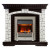 Электрический Каминокомплект Glasgow - Венге / Белый с очагом Cavendish