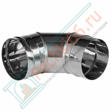 Отвод 90° без изол (НЕРЖ-321/0,5) d-150 (Дымок-Lux)