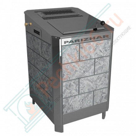 Электрическая паротермальная печь ПАРиЖАР 4,25 кВт, серпентенит «Бархат» (Инжкомцентр ВВД) до 5 м3