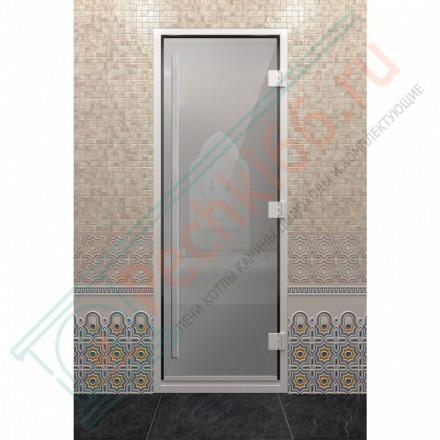 Стеклянная дверь DoorWood «Хамам Престиж Сатин» 2000х800 мм