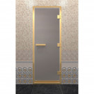 Стеклянная дверь для хамама в золотом профиле, сатин 180х70 (по коробке) (DoorWood) Стеклянная дверь для хамама в золотом профиле, сатин 180х70 (по коробке) (DoorWood)