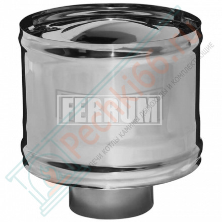 Зонт с ветрозащитой (НЕРЖ-430/0,5) d-180 (Феррум)