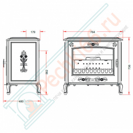 Печь-камин REGENT (INVICTA)