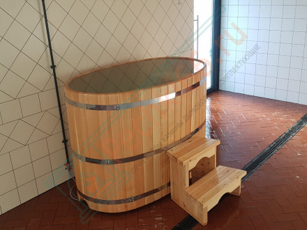 Купель кедровая овальная 78х100х100 (НКЗ)