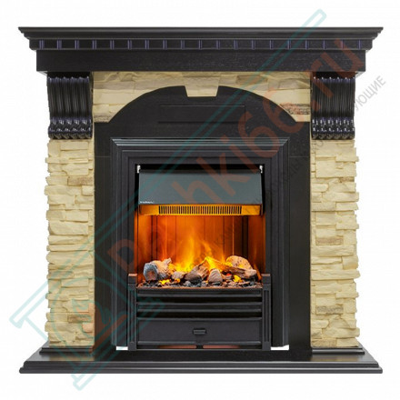 Электрокаминокомплект Dublin - Венге / Сланец с очагом Brookline Black