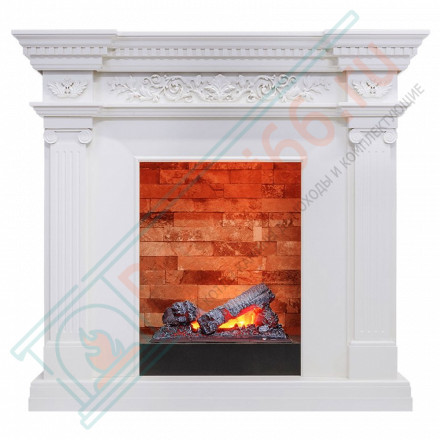 Каминокомплект Amalfi - Белый дуб с электрокамином Cassette 400 NH