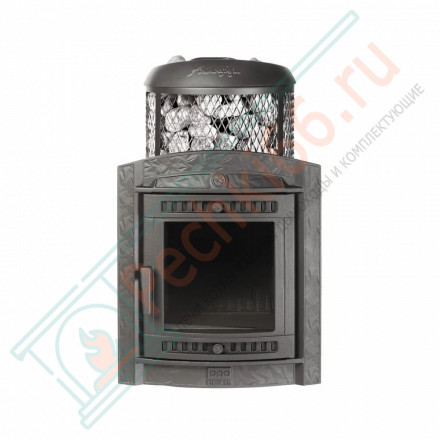 Печь банная «Атмосфера L» с комбинированной облицовкой «Россо Леванто» (ProMetall)