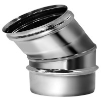 Отвод одностенный 30° (AISI-321/0,8мм) d-160 (Вулкан)