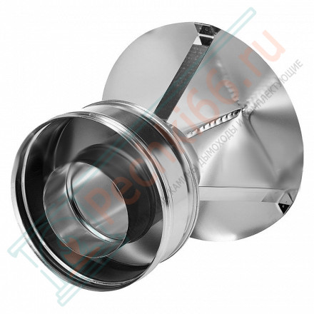 Зонт на трубу с изол (НЕРЖ-321/0,5-НЕРЖ-439/0,5) d-250/330 (Дымок-Lux)