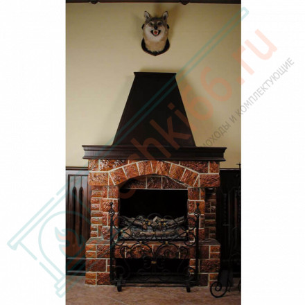 Плитка прямая Рваный камень Хаос (0.6 м2 в коробке) (Терракот)