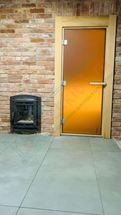 Печь банная ProMetall Атмосфера L, в ламелях "Окаменевшее дерево" под ключ (монтаж 07.2024)