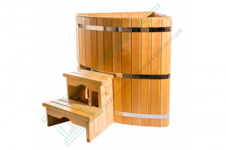 Купель кедровая угловая 130х130х120 (НКЗ)