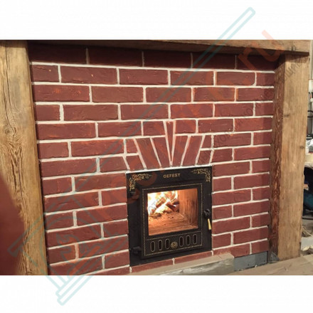 Плитка прямая Шамот Хаос (0.84 м2 в коробке) (Терракот)