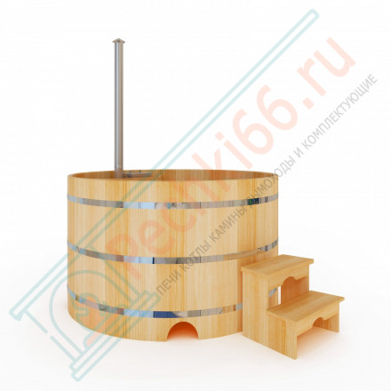 Японская баня Фурако круглая с внутренней печкой 150х150х120 (НКЗ)
