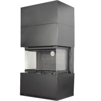 Камин Родос 800 черный шамот (ЭкоКамин)