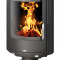 Печь-камин Arktis 8 с вращающимся корпусом, цвет - черный (ABX)