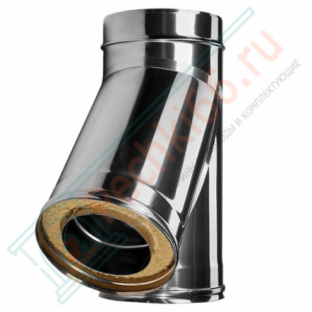 Тройник 45° с изол (НЕРЖ-321/0,8-НЕРЖ-439/0,5) d-180/260 (Дымок-Lux)