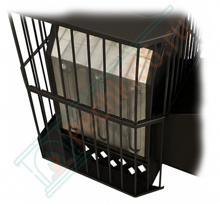 Печь для бани Пегас-26 сетка, дверца со стеклом, закрытая каменка (Pegas)