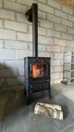 Чугунная печь-камин Guca Lava под ключ (монтаж 07.2016)