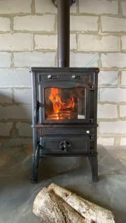 Чугунная печь-камин Guca Lava под ключ (монтаж 07.2016)