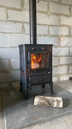 Чугунная печь-камин Guca Lava под ключ (монтаж 07.2016)