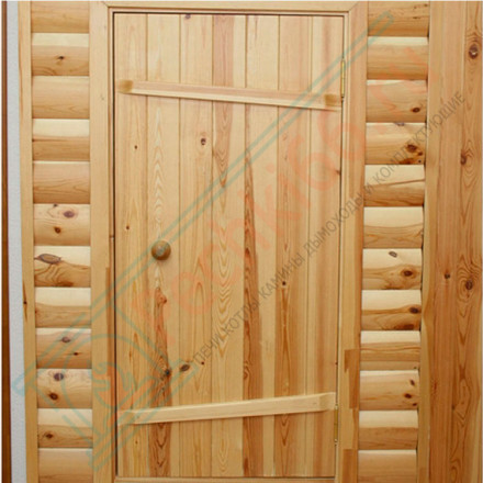 Входная дверь для бани 1800х700х40 сосна (Россия)