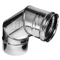 Колено 90° (НЕРЖ-430/0,8) d-115 (Ferrum HF) Колено 90° (НЕРЖ-430/0,8) d-115 (Ferrum HF)