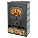 Печь-камин ПК-03-224, с плитой, талькохлорит (Везувий) Печь-камин ПК-03-224, с плитой, талькохлорит (Везувий)