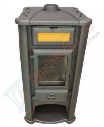 Печь-камин Lederata оранжевая (Tim Sistem) до 180 м3