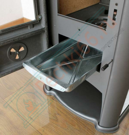 Печь-камин Lederata оранжевая (Tim Sistem) до 180 м3