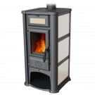 Печь-камин Lederata белая (Tim Sistem)