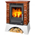 Кафельная печь Helvetia KP, металлический цоколь, 2-цвета (ABX) Кафельная печь Helvetia KP, металлический цоколь, 2-цвета (ABX)