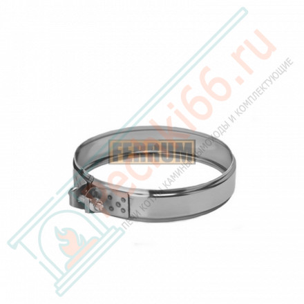 Хомут обжимной (НЕРЖ-430/0,5) d-160 (Феррум)
