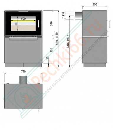 Чугунная печь-камин Morsø 5660M (Morso)