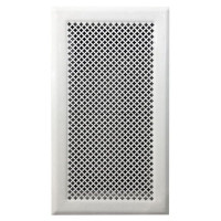 Каминная решетка 195х345, белая (Megaprom)