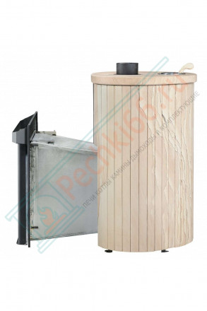 Дровяная банная печь Ферингер ОПТИМА "Окаменевшее дерево перенесённый рисунок" до 28 м³