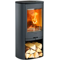 Печь-камин 810:2 Style, верх многослойная сталь, цвет черный (Contura)
