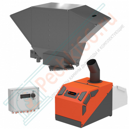 ​​Пеллетная горелка 42 Норма​ (горелка+пу+механизм+котельный бункер 2.0) (Теплодар)