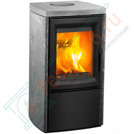 Печь-камин Aura 3, серая, талькохлорит (Varde)