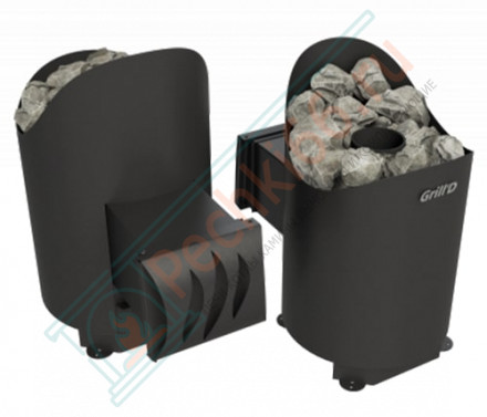 Банная печь Aurora mini long black (Grill’D)