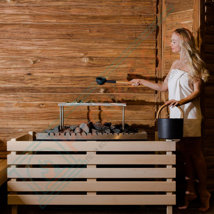 Ведро алюминиевое с бамбуковой ручкой Kiulu 2, белое (Kolo)