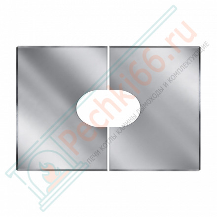 Фланец разрезной 33/45º без изол 760х1020 на трубу V50R (AISI-304/0,5) d-160/260 (Вулкан)